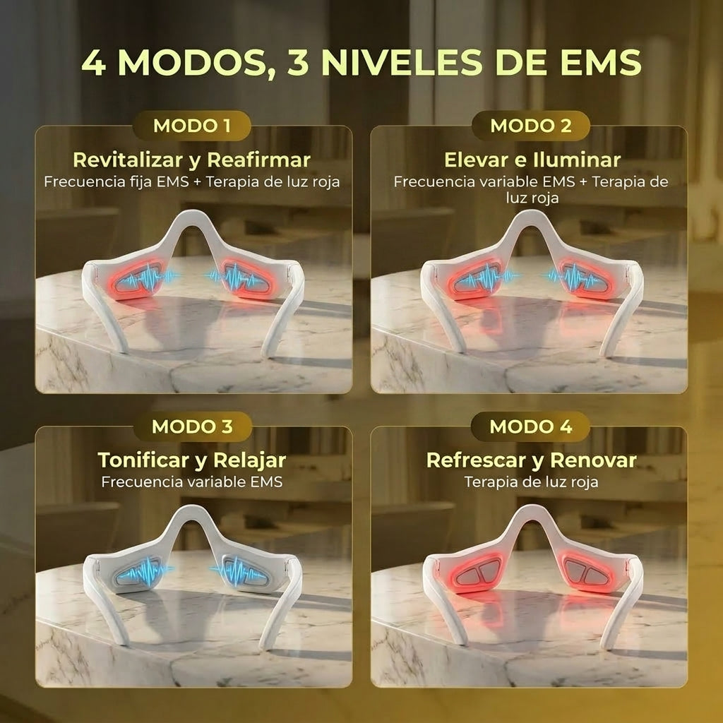 LuxAcura - Dispositivo EMS para Contorno de Ojos